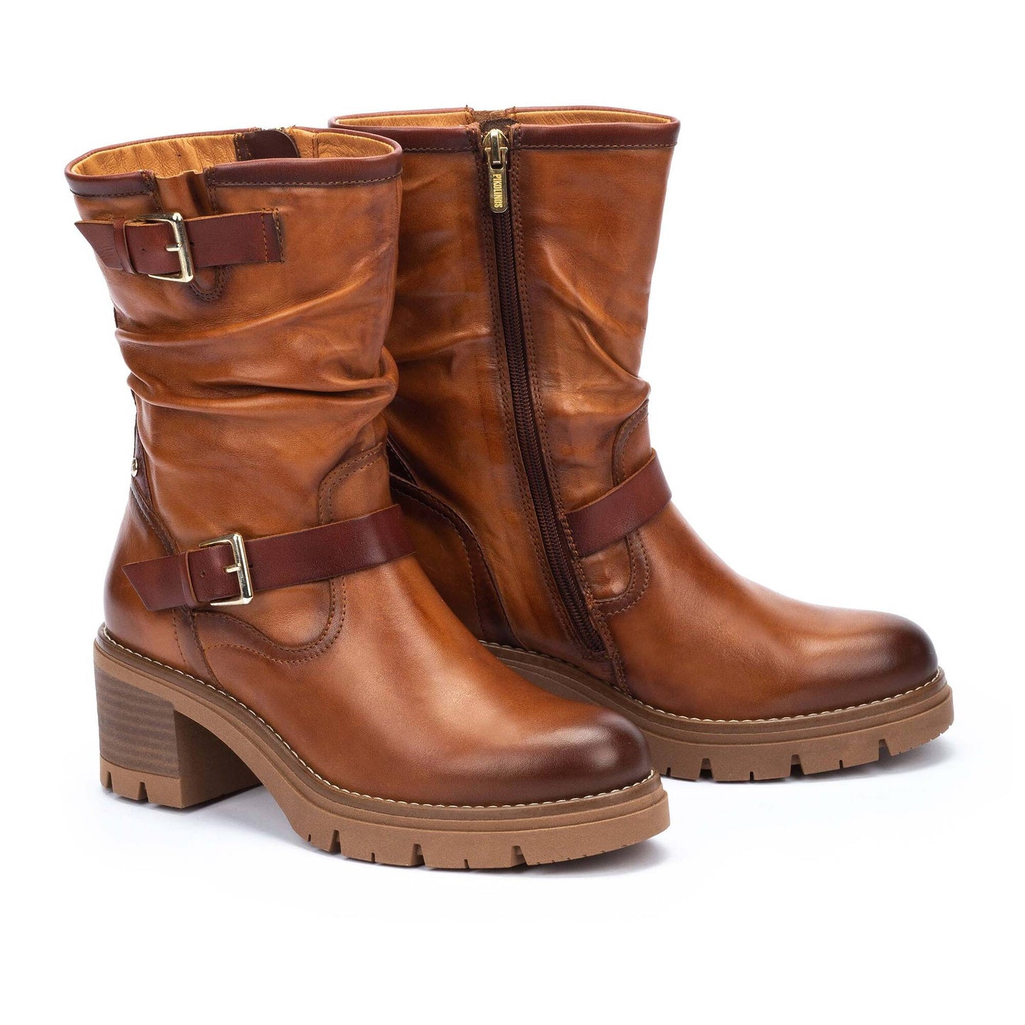 Stivali biker da donna in pelle Pikolinos