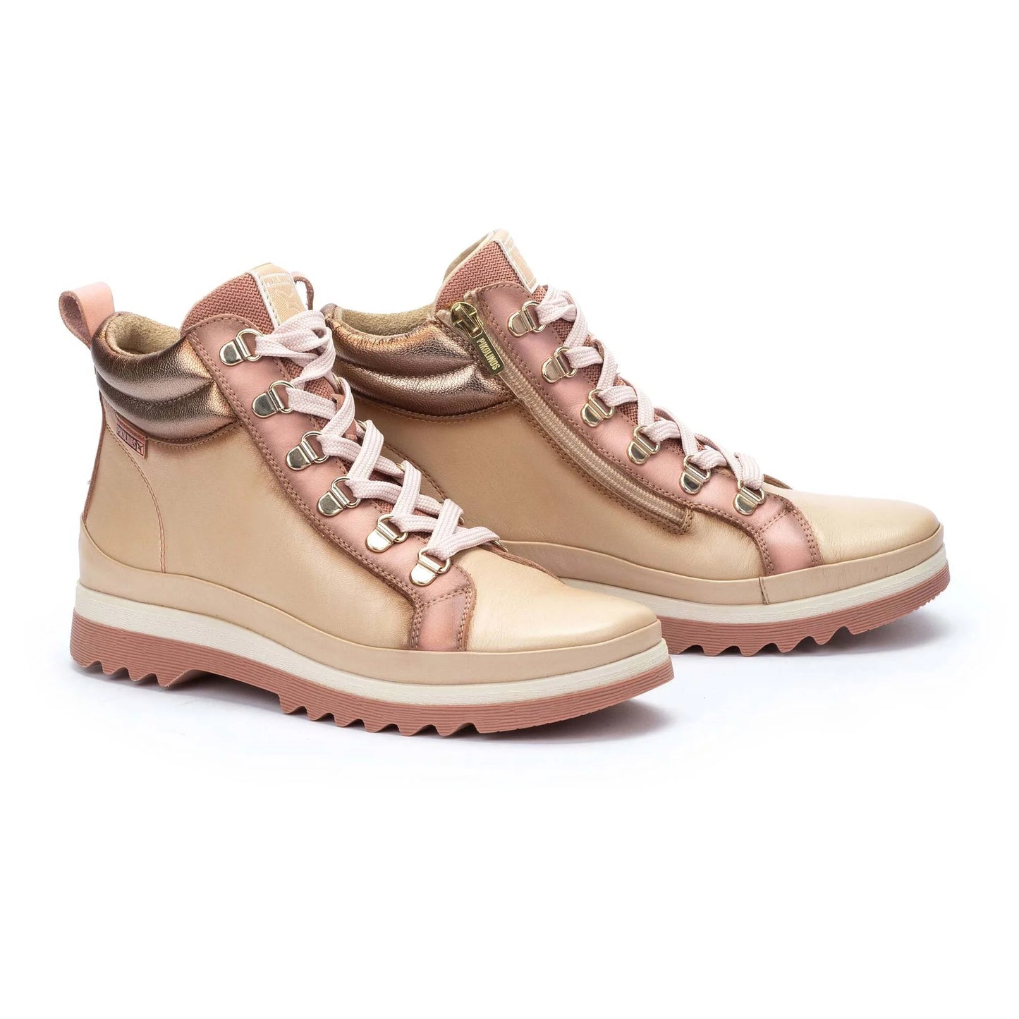 Stivaletti strigati da donna in pelle Pikolinos