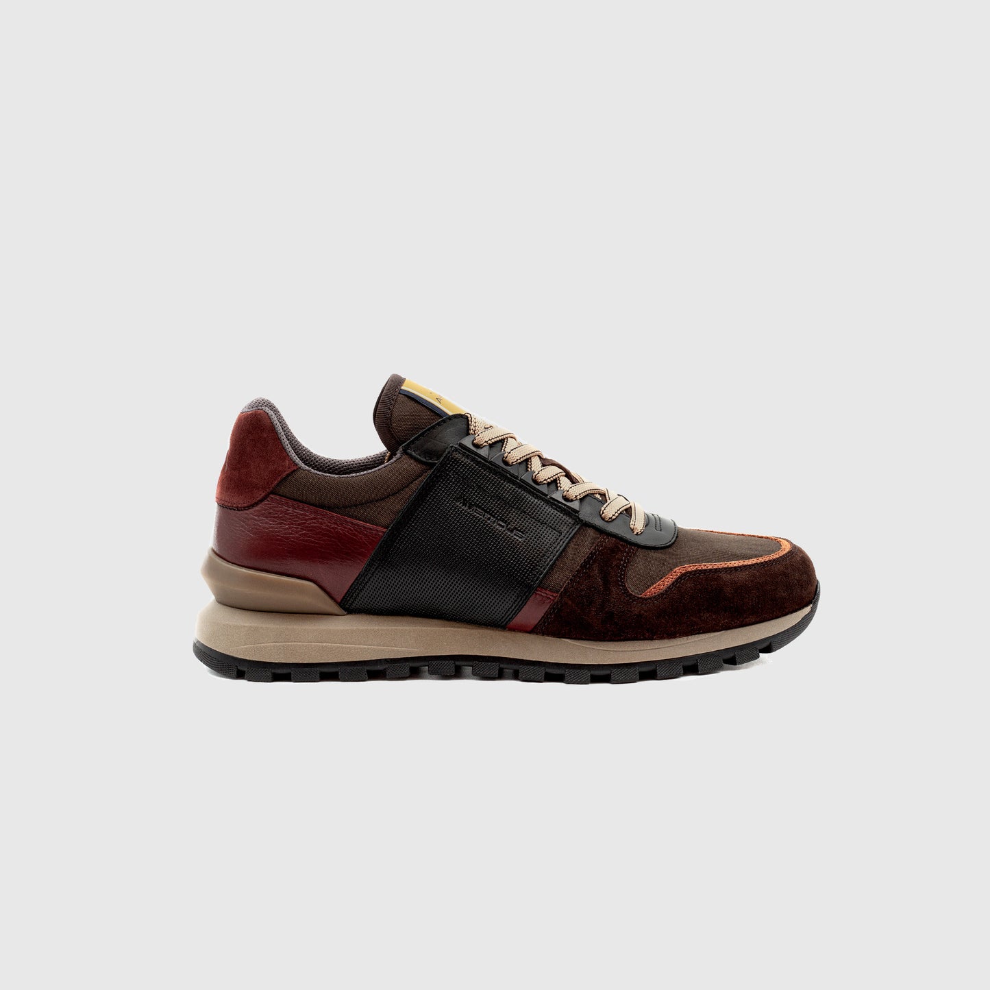 Sneakers da uomo in pelle, camoscio e tela Ambitious