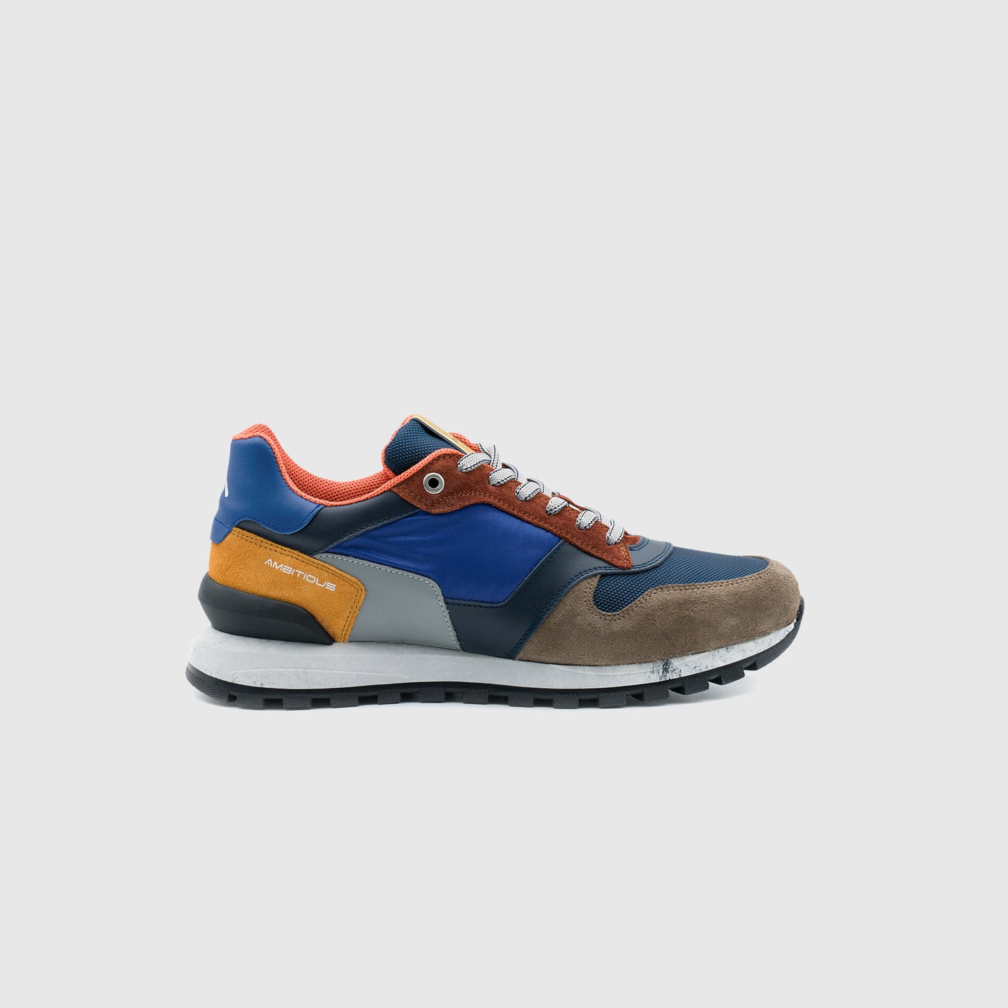 Sneakers da uomo in pelle, camoscio e tela Ambitious