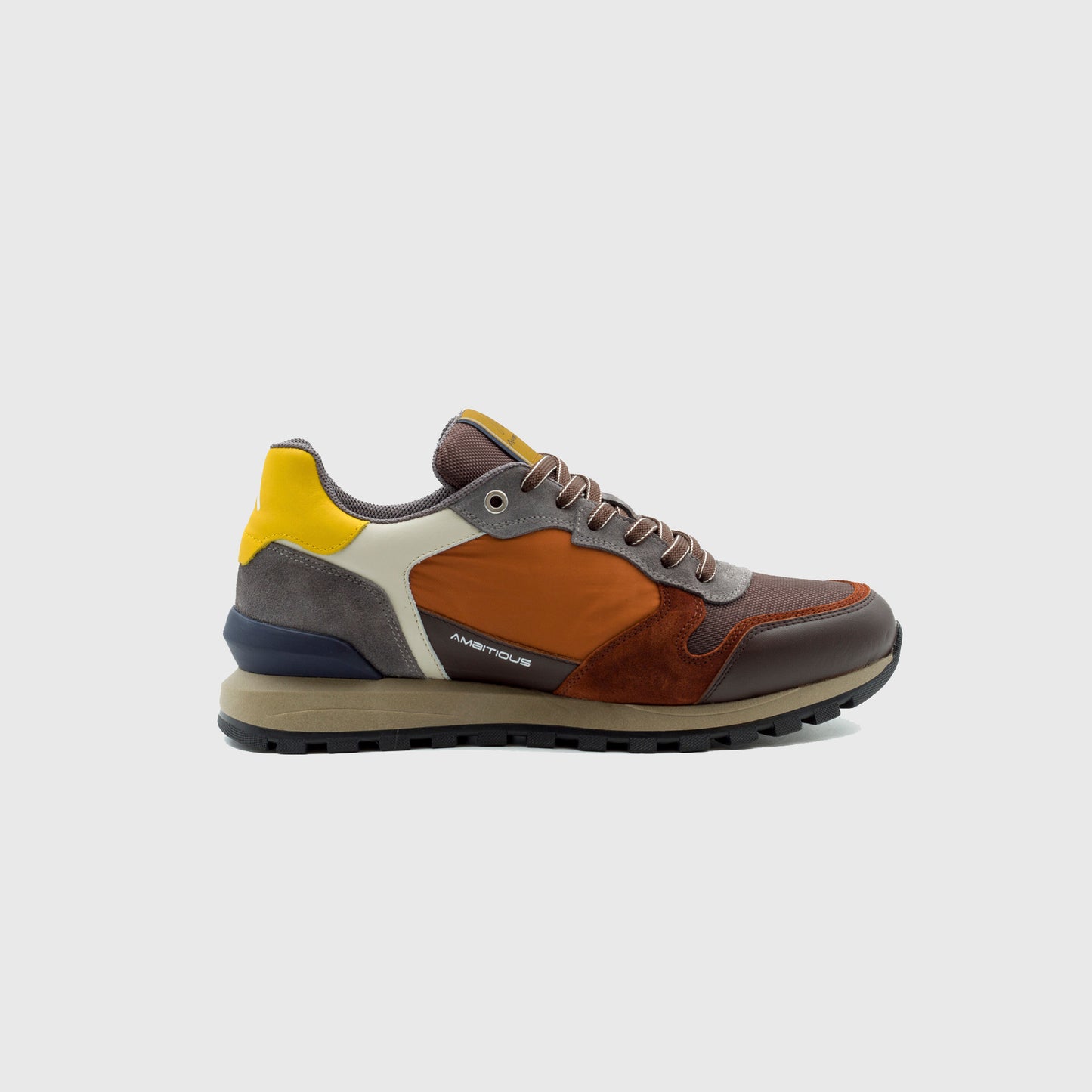 Sneakers da uomo in pelle, camoscio e tela Ambitious