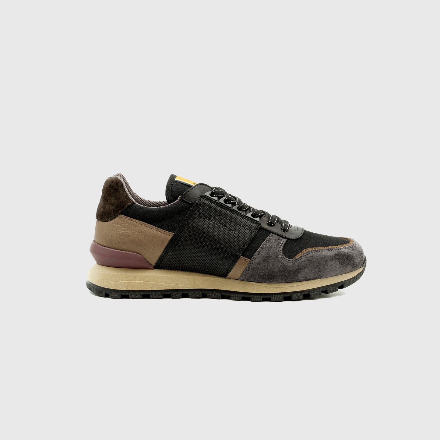 Sneakers da uomo in pelle, camoscio e tela Ambitious