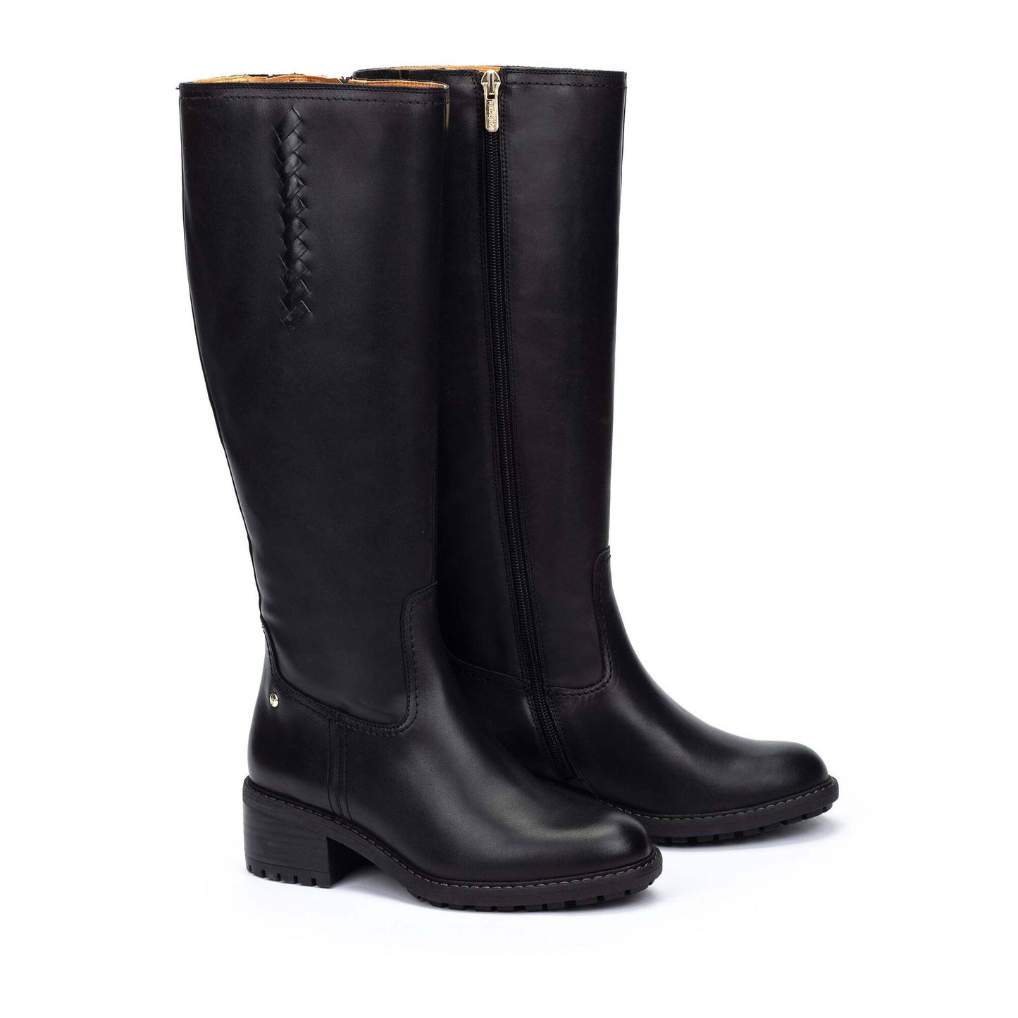 - Stivale con tacco a blocco da donna in pelle Pikolinos -