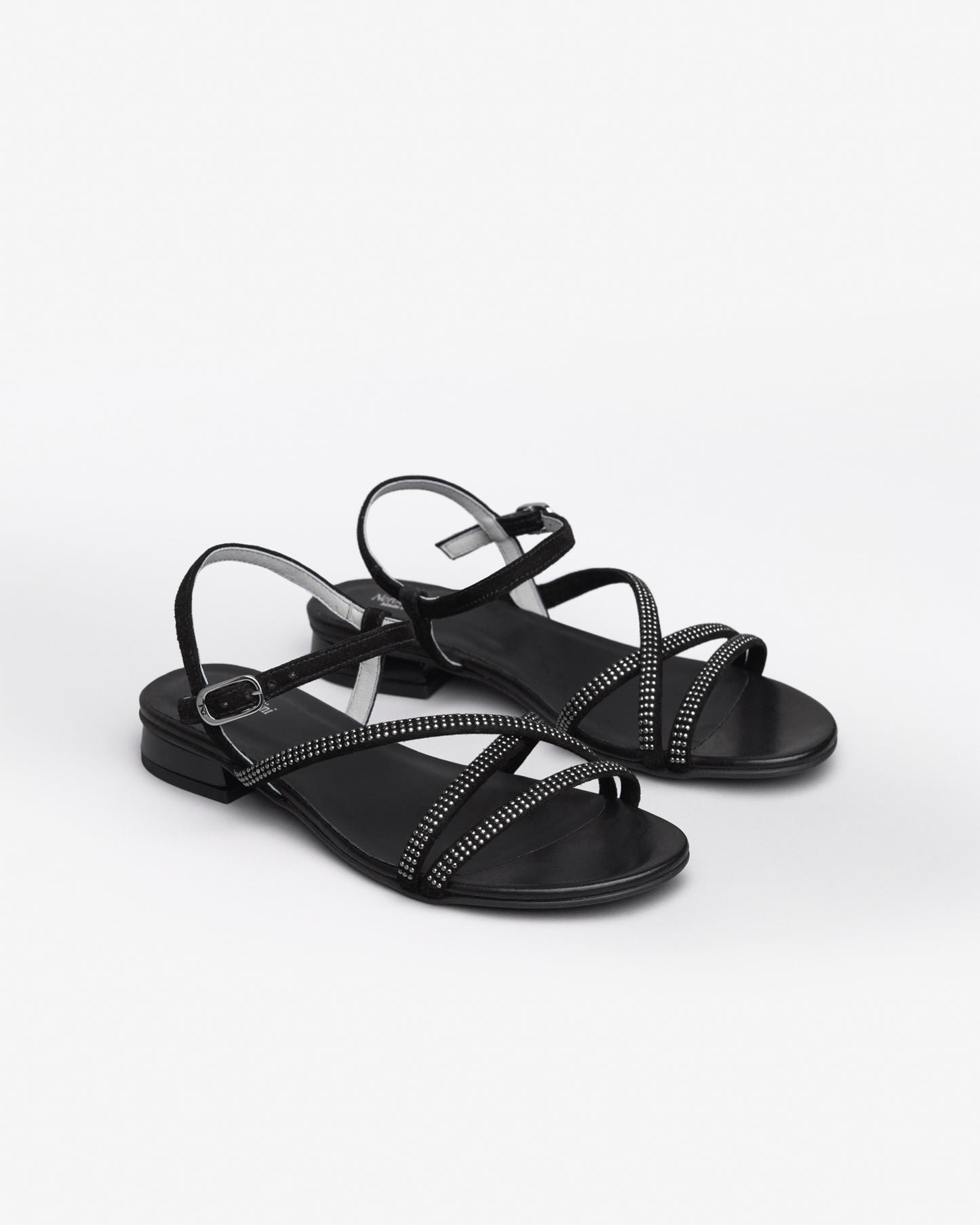 Sandali da donna in pelle Nero Giardini