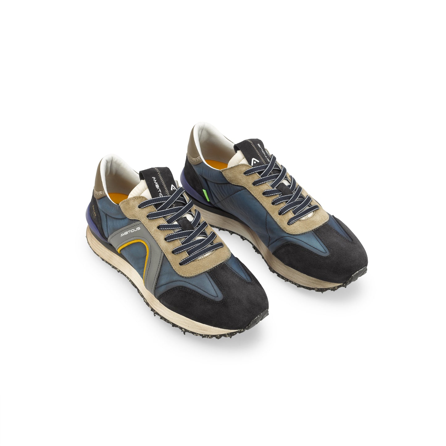Sneakers da uomo in pelle e camoscio Ambitious