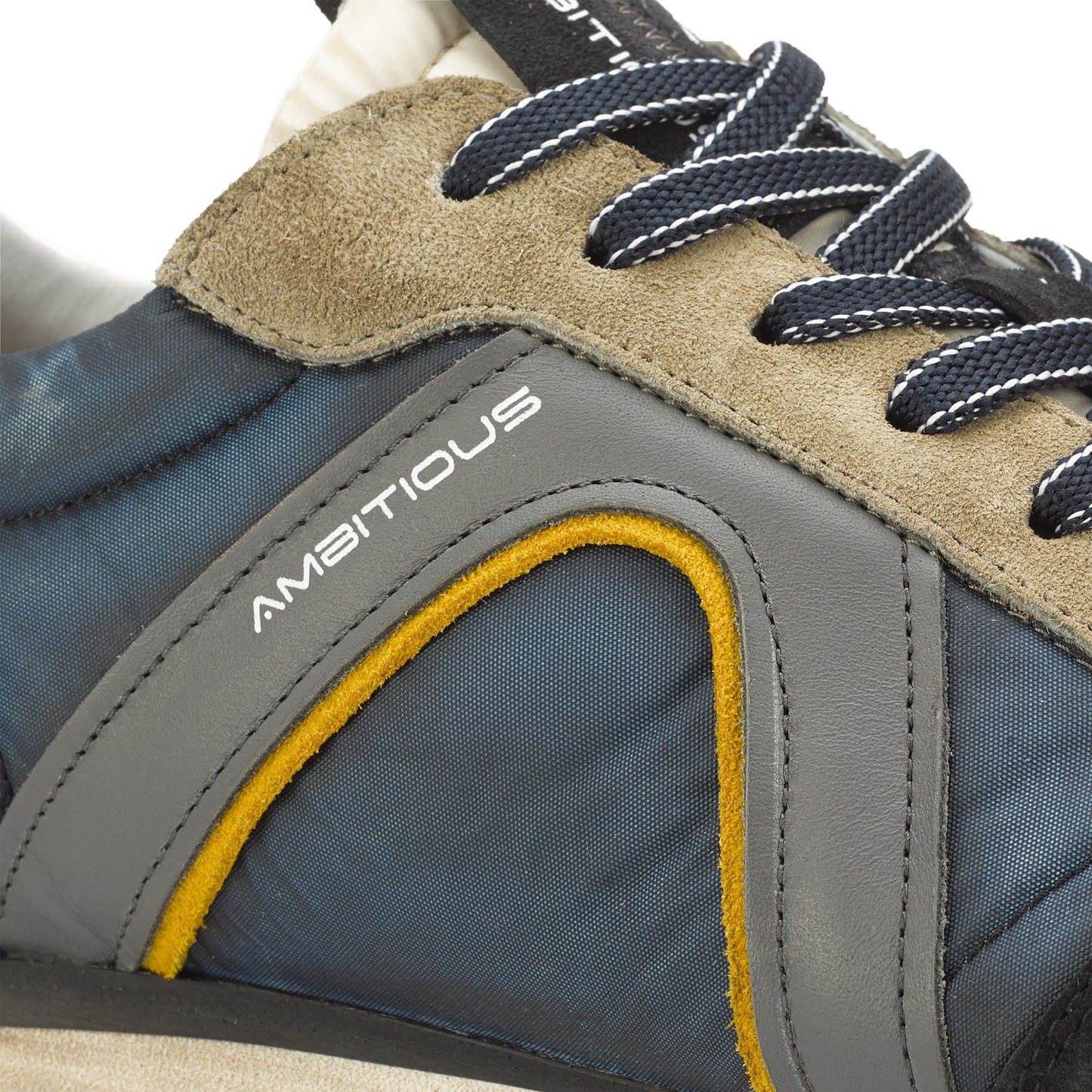 Sneakers da uomo in pelle e camoscio Ambitious