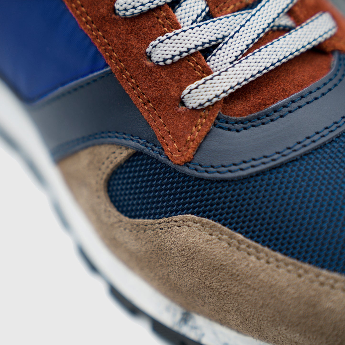 Sneakers da uomo in pelle, camoscio e tela Ambitious