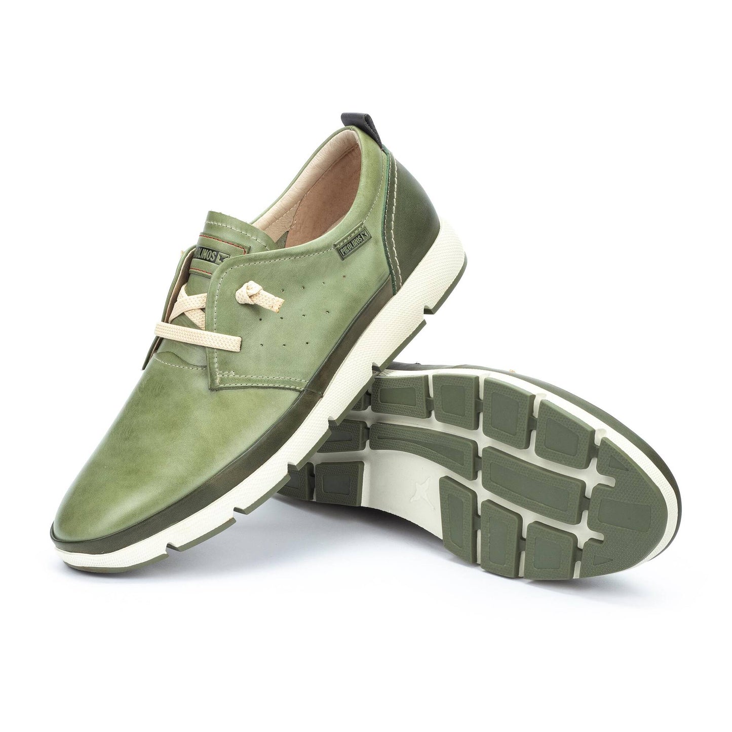 Sneakers in pelle con laccio elastico da uomo Pikolinos