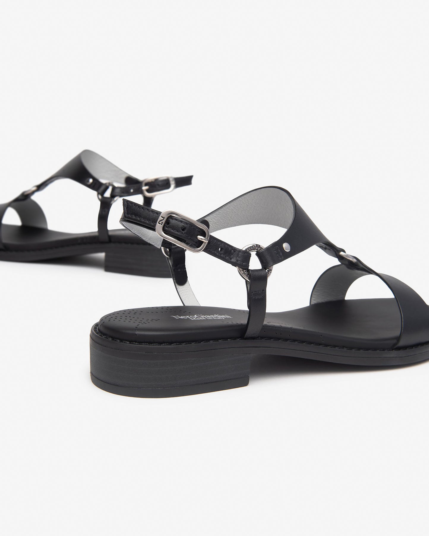 Sandali da donna in pelle Nero Giardini