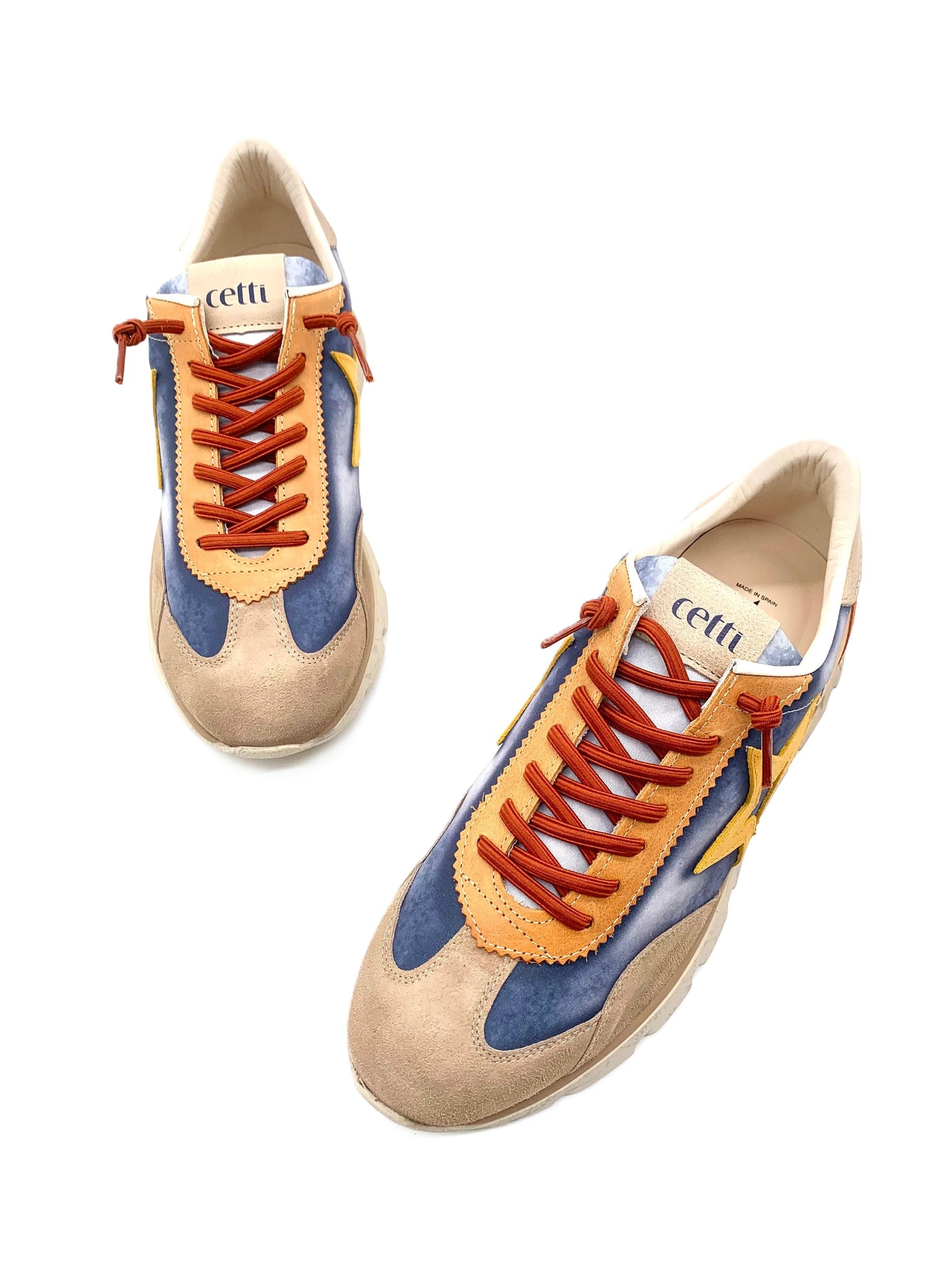 - Sneakers da uomo in pelle e tela Cetti -