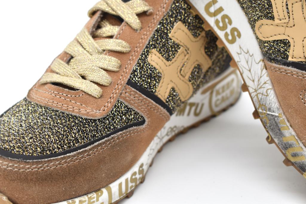 Sneaker da donna in camoscio e mesh Keep Calm