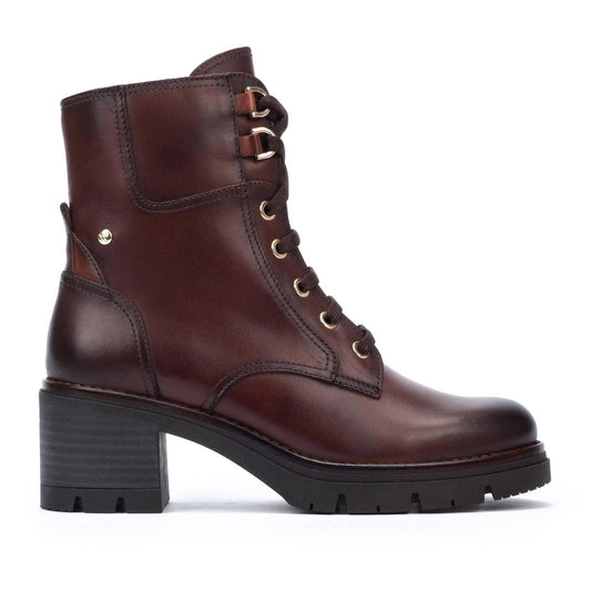 Stivaletti stringati alti da donna in pelle Pikolinos