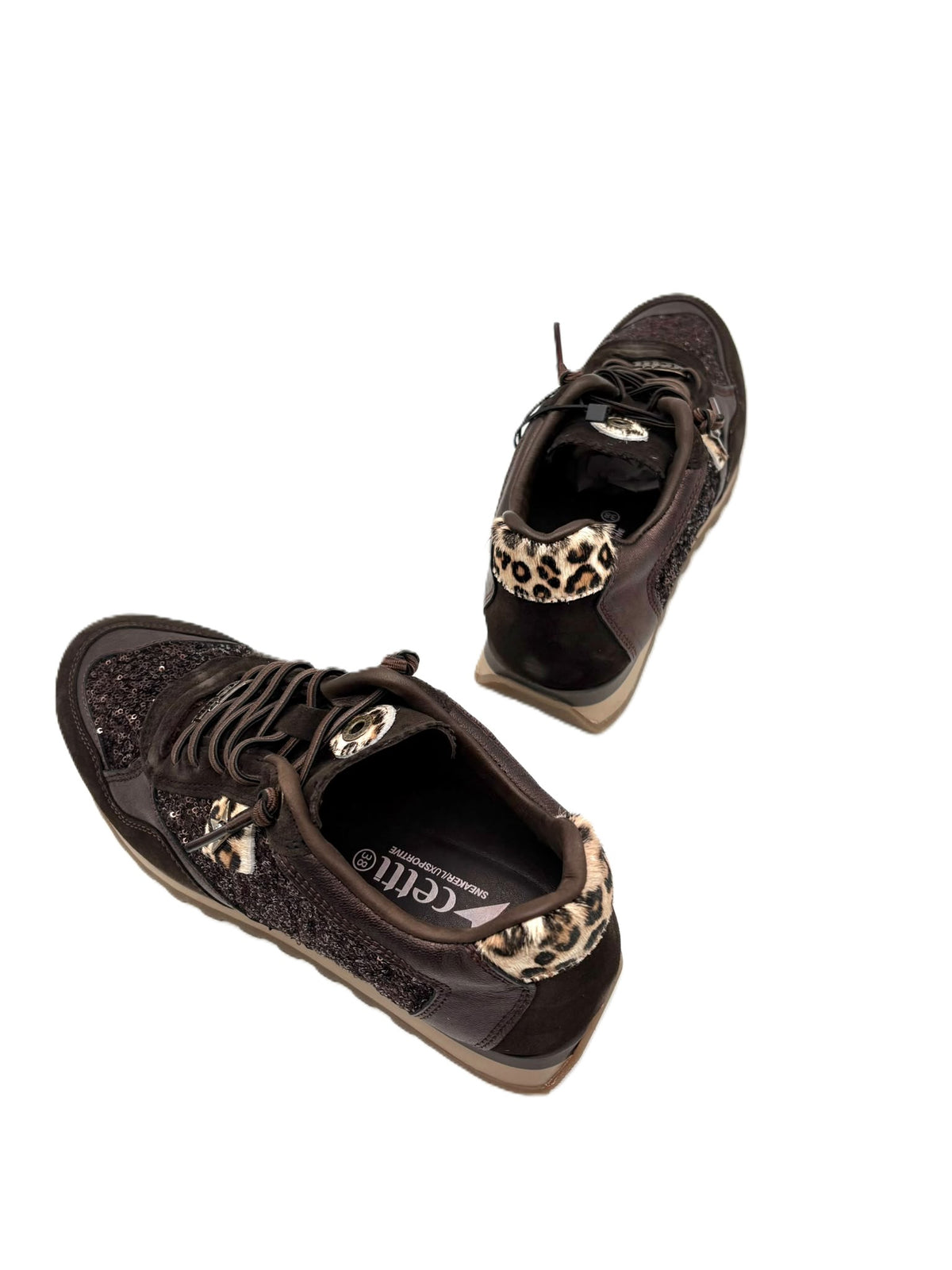 Sneakers da donna in pelle Cetti