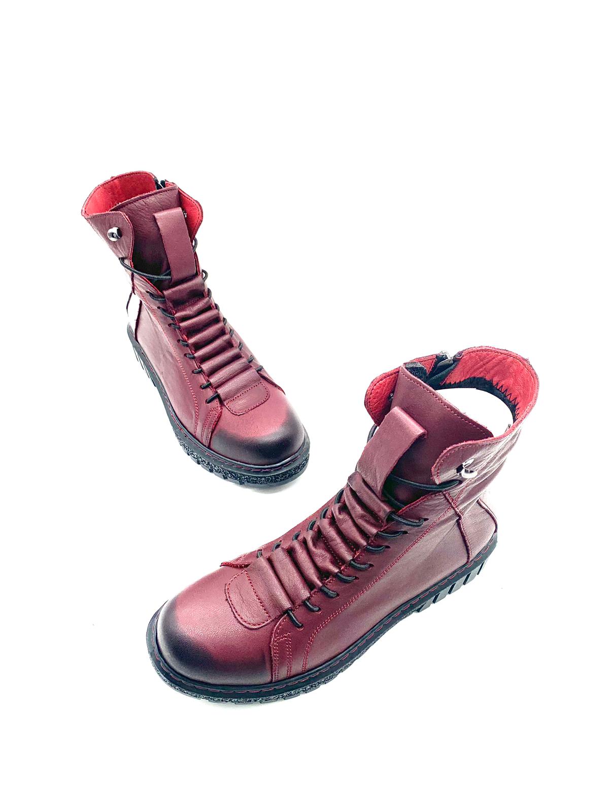 Scarponicini da donna in pelle Evoca