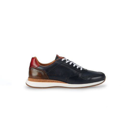 Sneakers da uomo in pelle traforata Ambitious