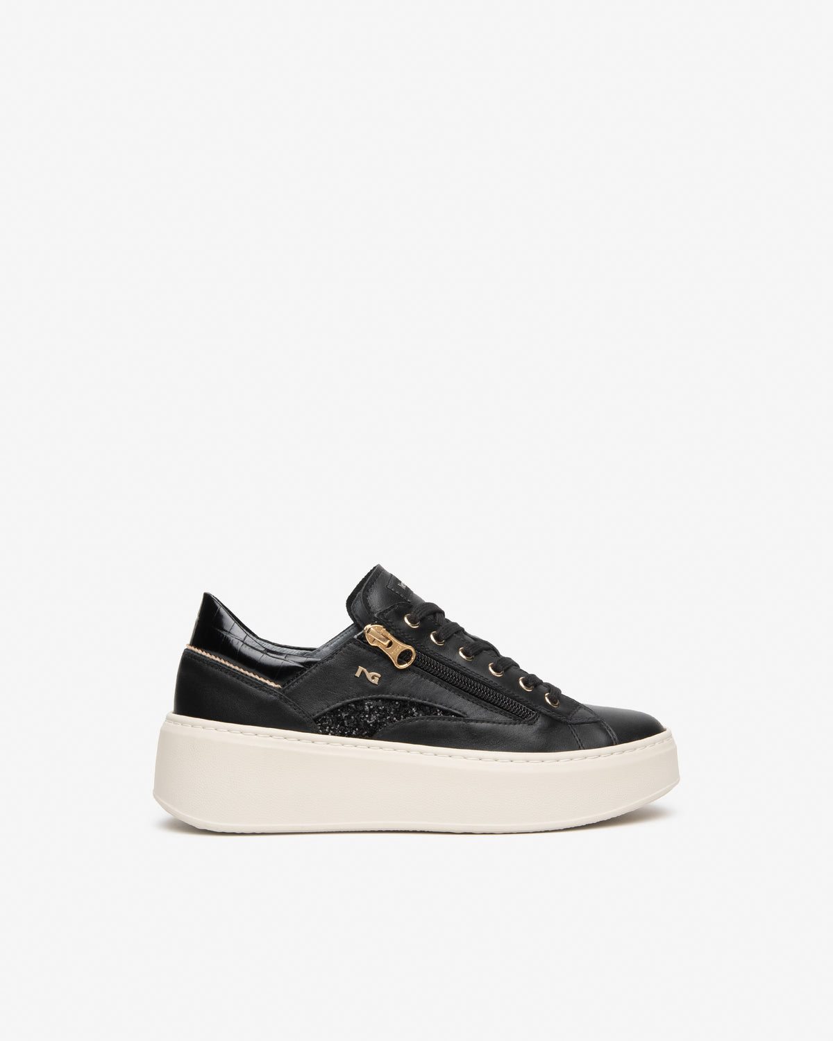 Sneakers da donna in pelle NeroGiardini