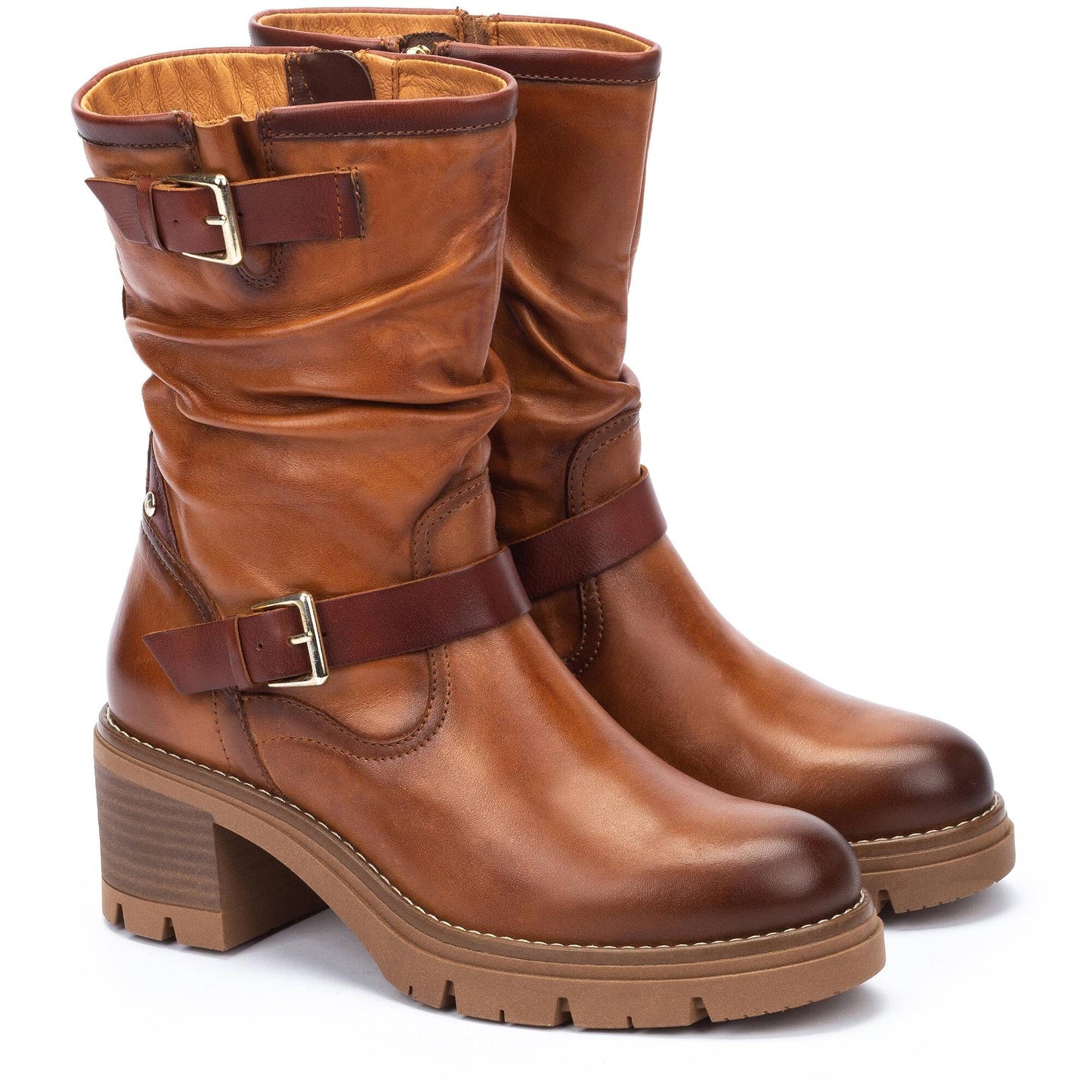 Stivali biker da donna in pelle Pikolinos