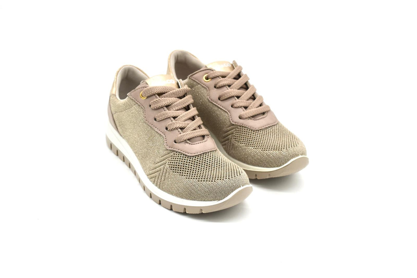 Sneakers da donna in pelle e tela Igi & Co