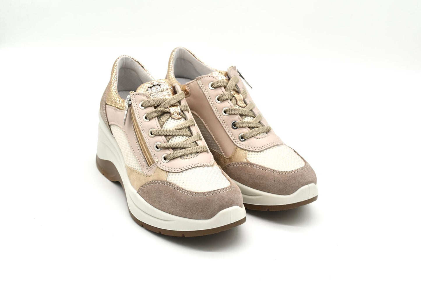 Sneakers alte da donna in pelle Igi & Co