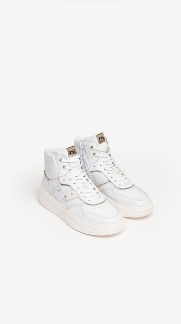 Sneakers alte da donna in pelle NeroGiardini