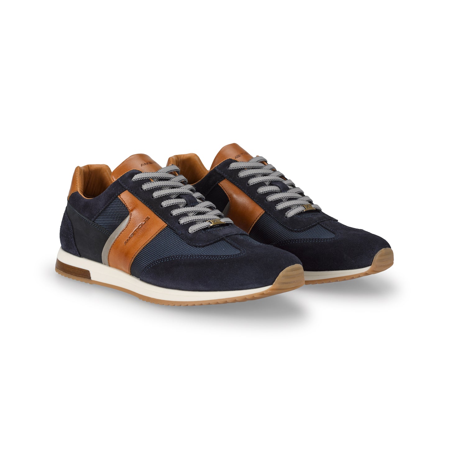 Sneakers da uomo in pelle e camoscio Ambitious