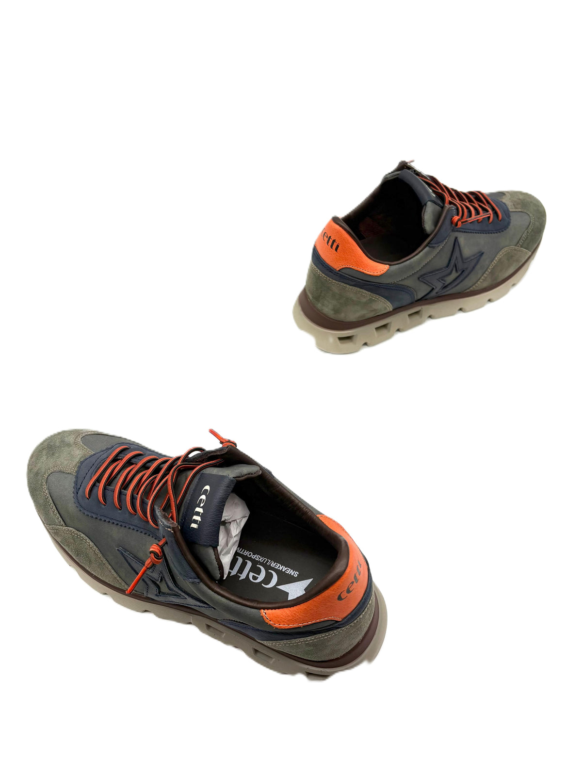 Sneakers da uomo in pelle Cetti