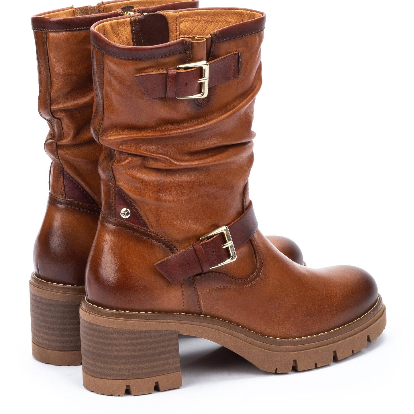 Stivali biker da donna in pelle Pikolinos