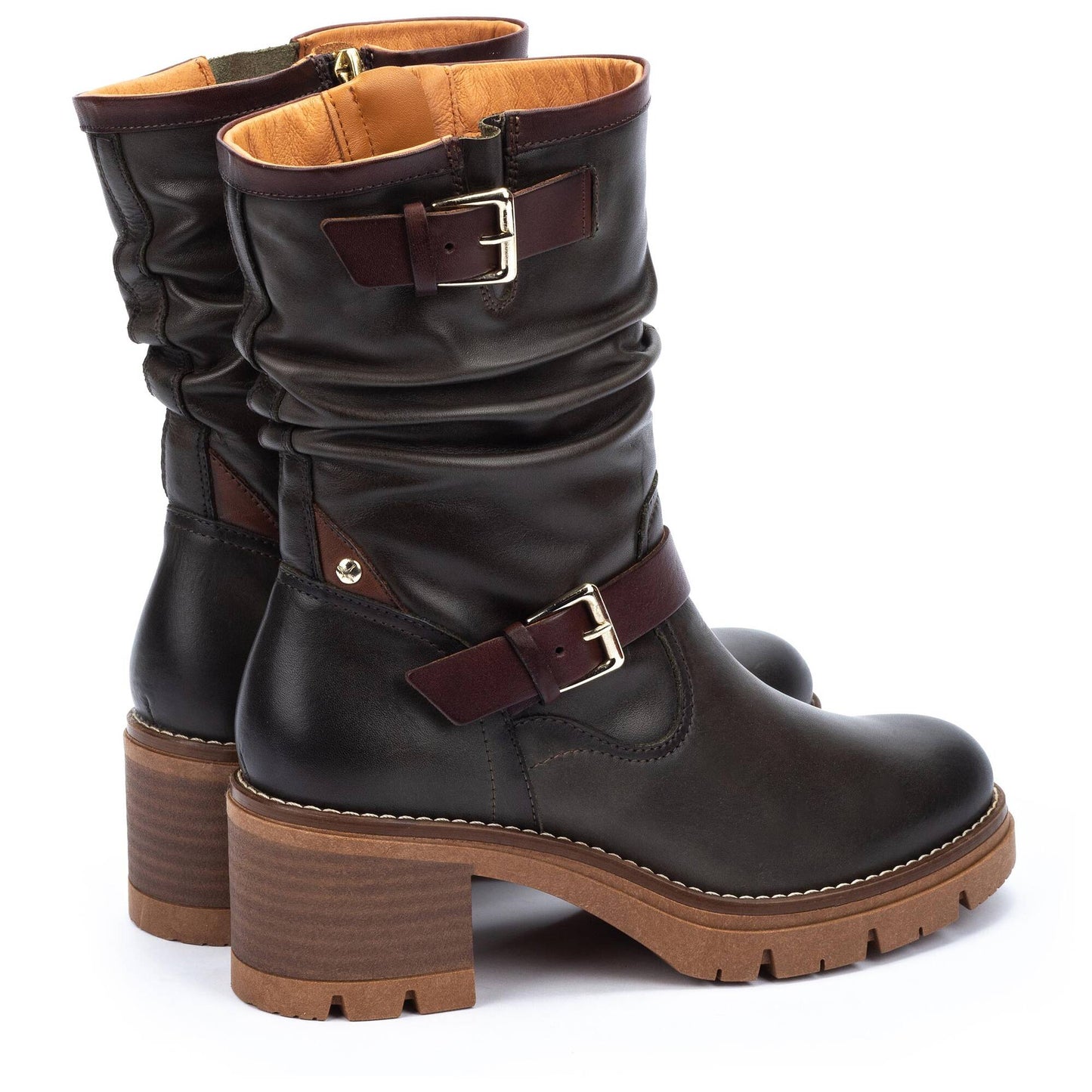 Stivali biker da donna in pelle Pikolinos