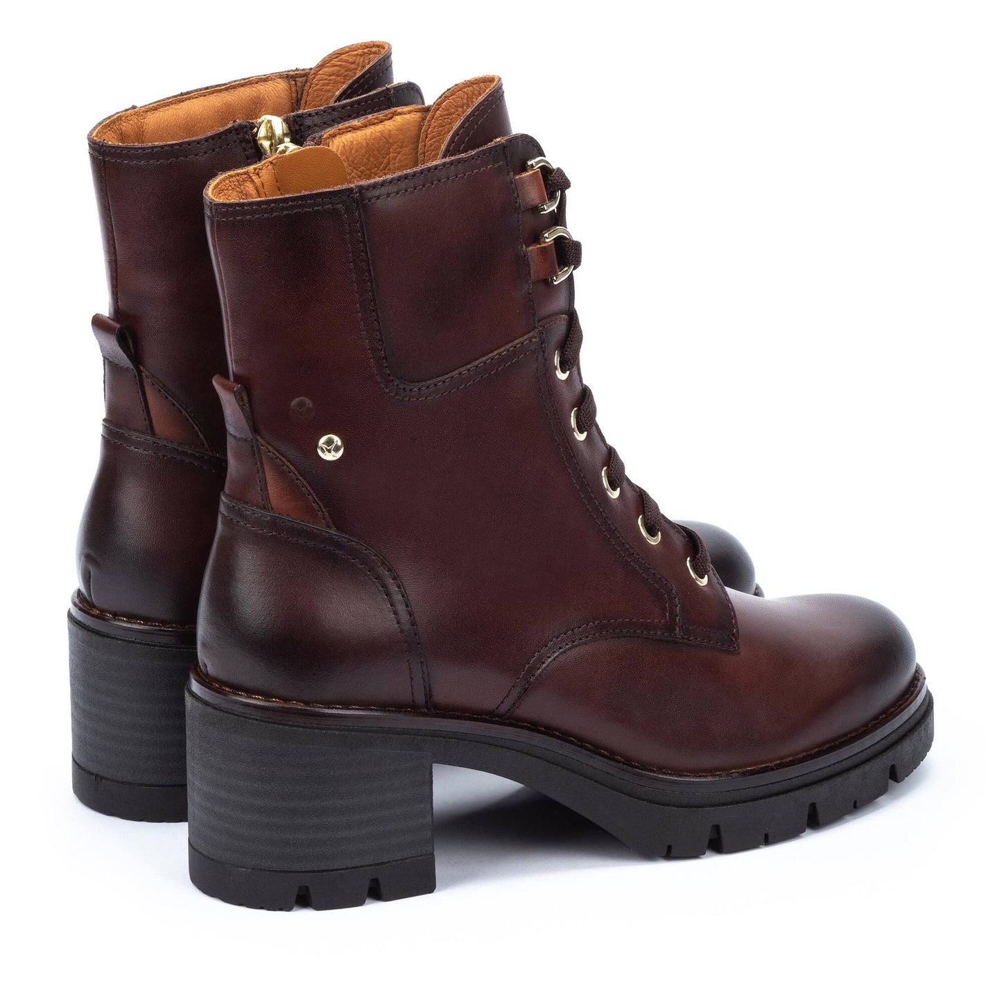 Stivaletti stringati alti da donna in pelle Pikolinos