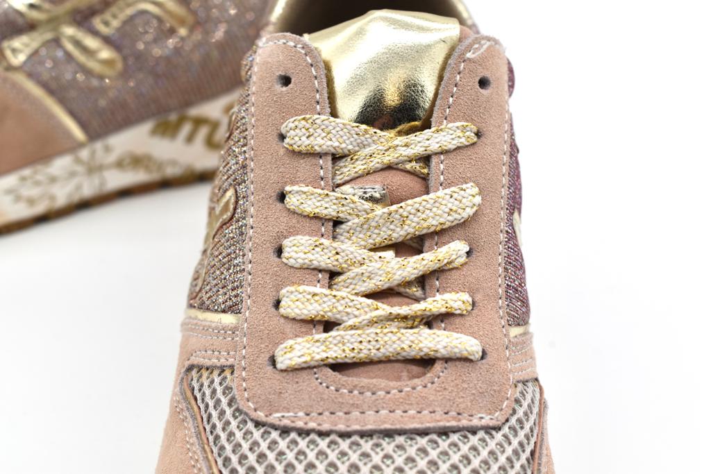 Sneaker da donna in camoscio e mesh Keep Calm