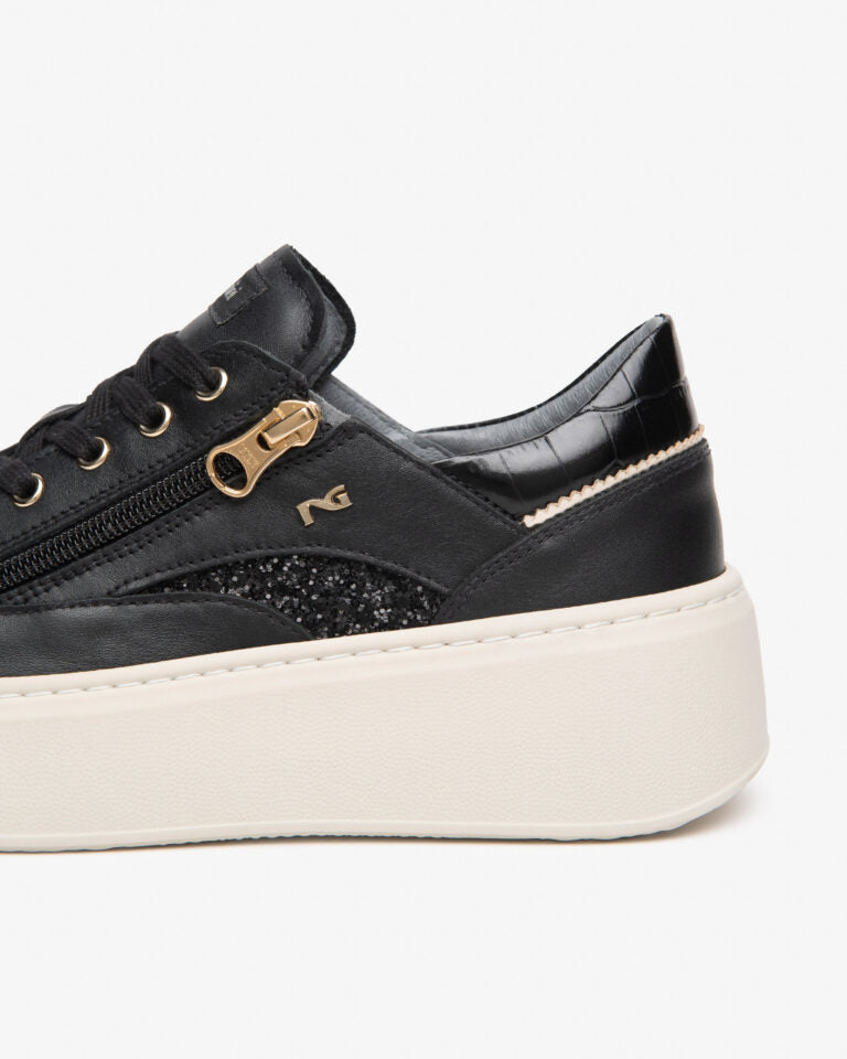 Sneakers da donna in pelle NeroGiardini