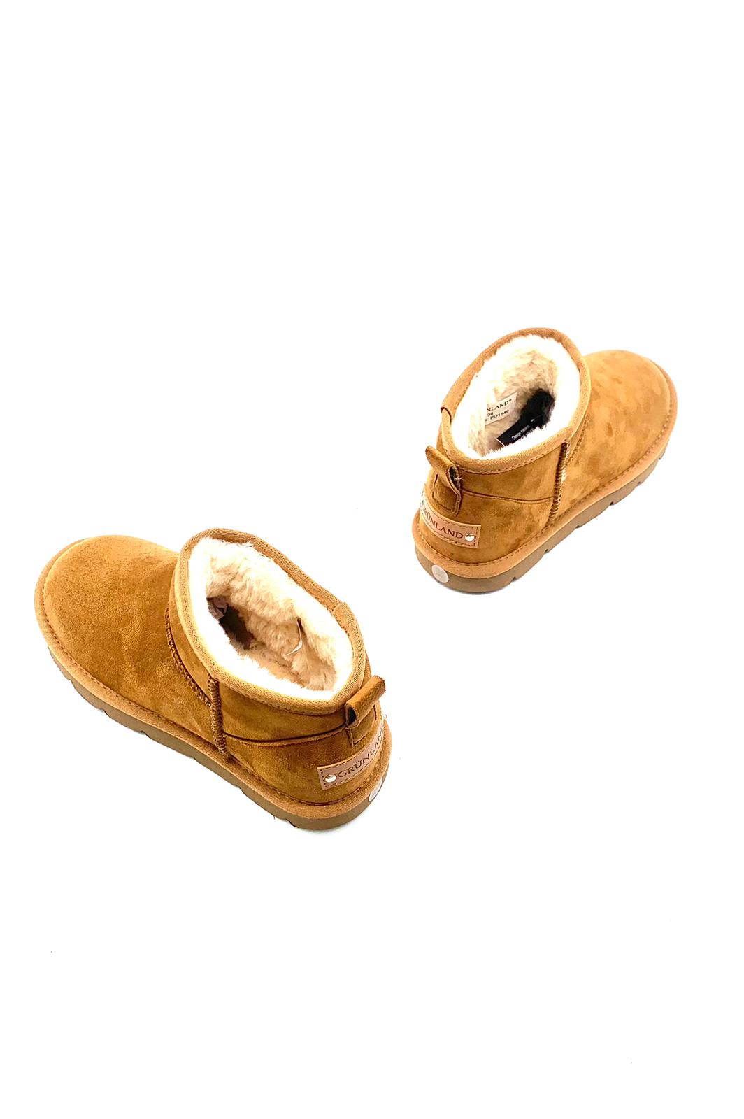 Stivaletti bassi con fodera in peluche da donna GRÜNLAND