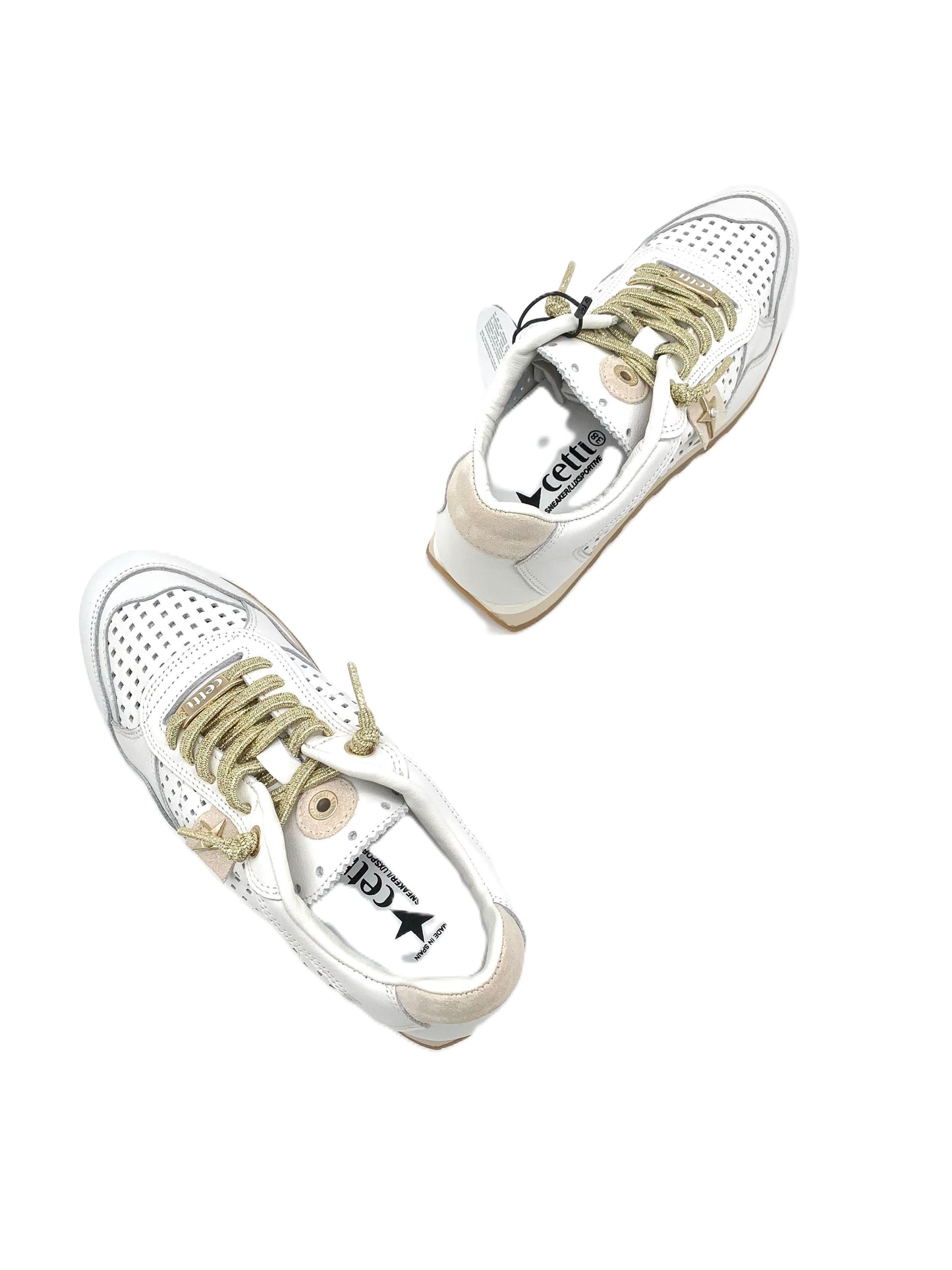 Sneakers da donna in pelle Cetti