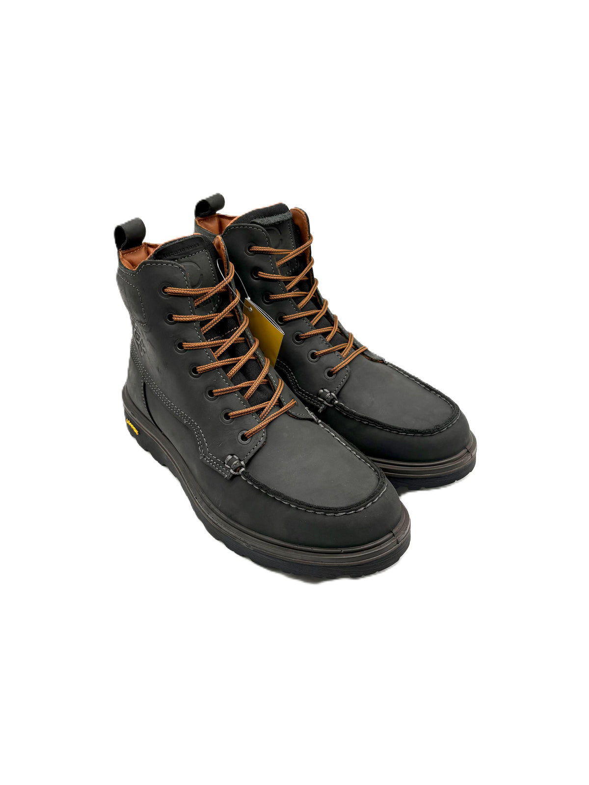 Anfibi da uomo in pelle con suola Vibram Devisal