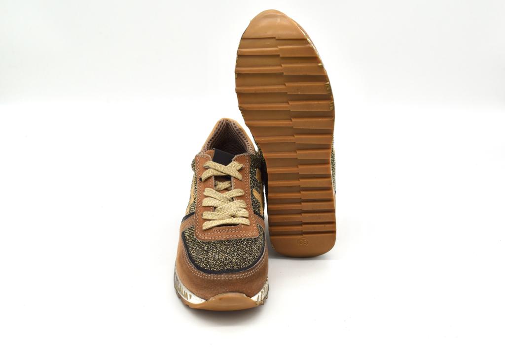 Sneaker da donna in camoscio e mesh Keep Calm