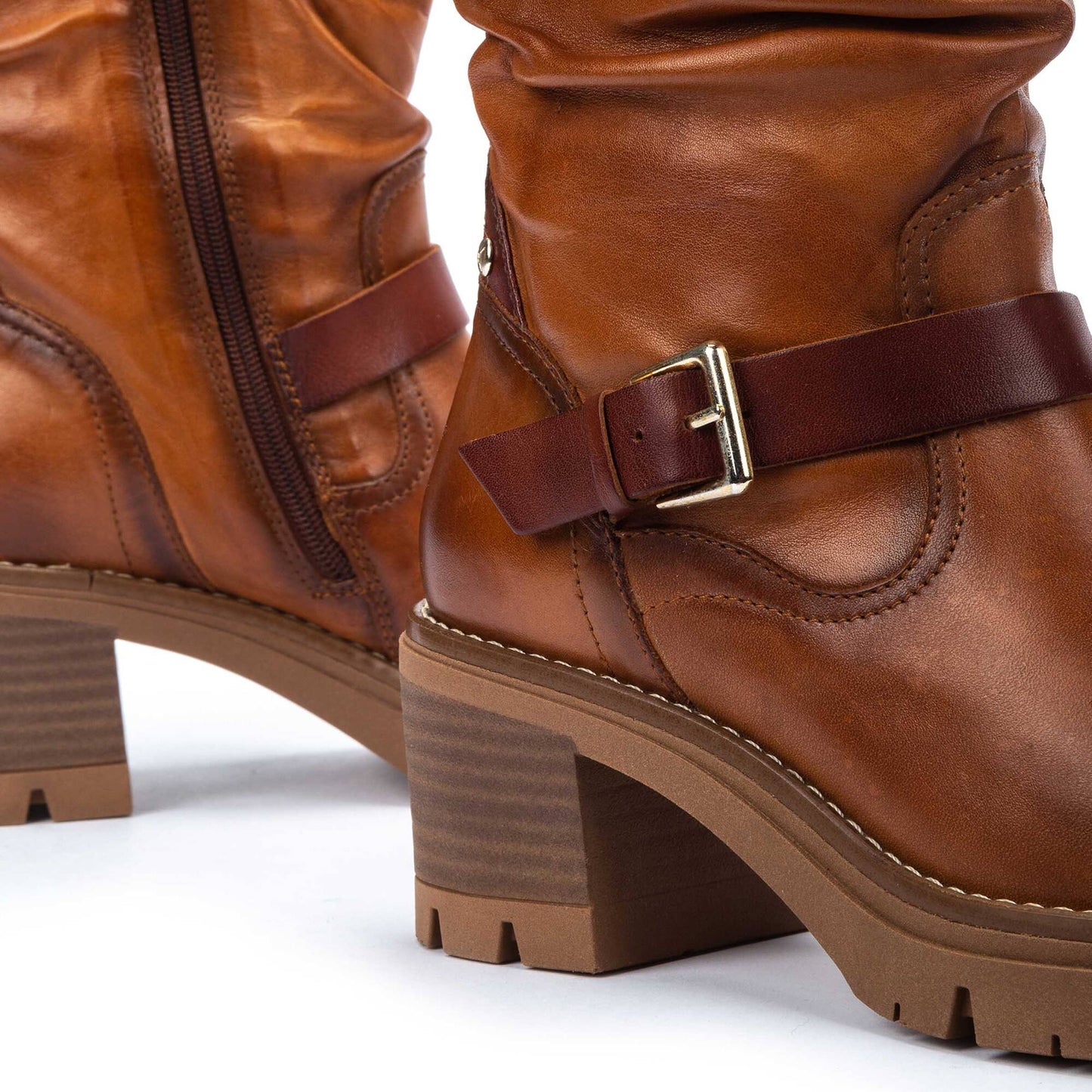 Stivali biker da donna in pelle Pikolinos