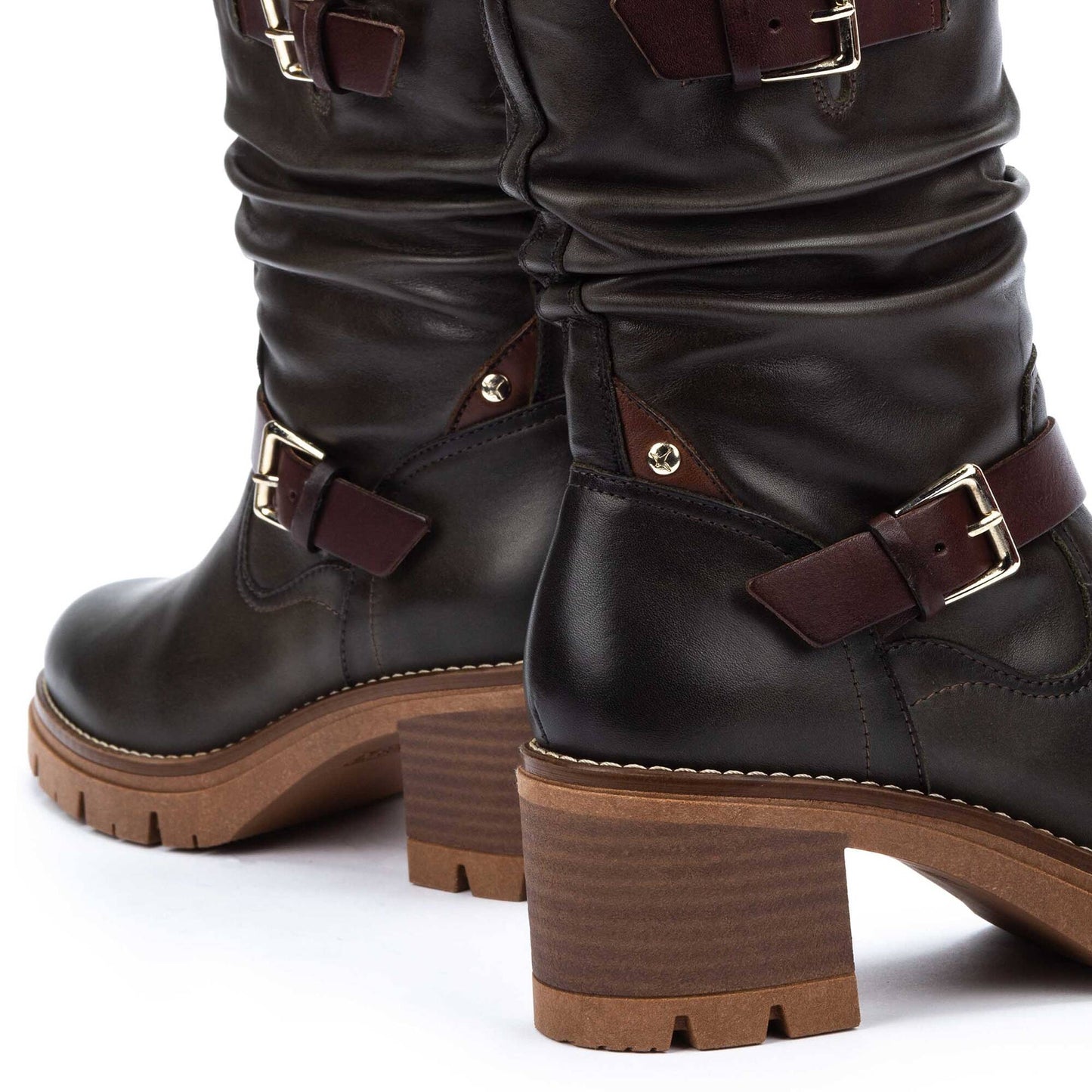 Stivali biker da donna in pelle Pikolinos