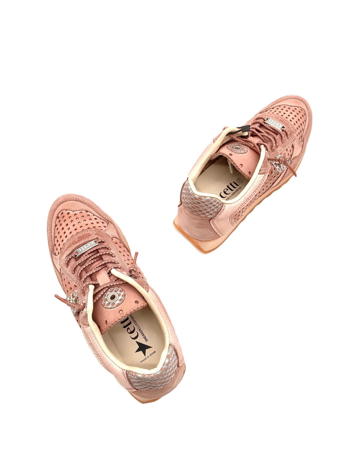 Sneakers da donna in pelle Cetti
