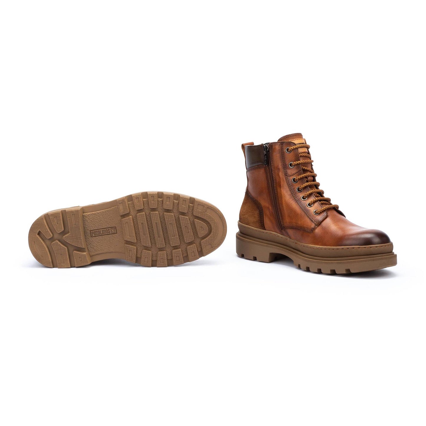 Anfibi da uomo stringati in pelle Pikolinos
