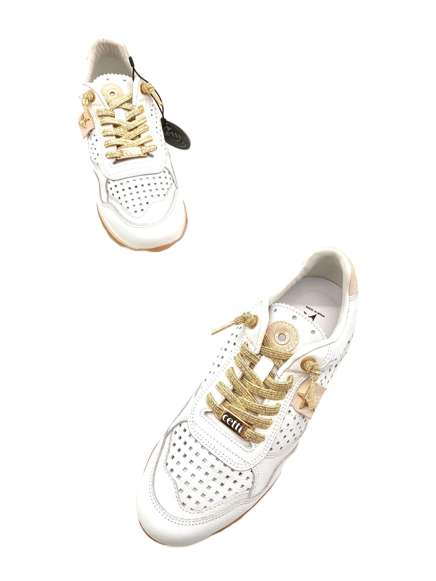 Sneakers da donna in pelle Cetti