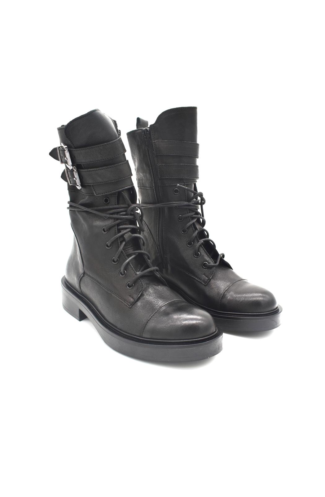 Stivali biker da donna in pelle Mad Mind