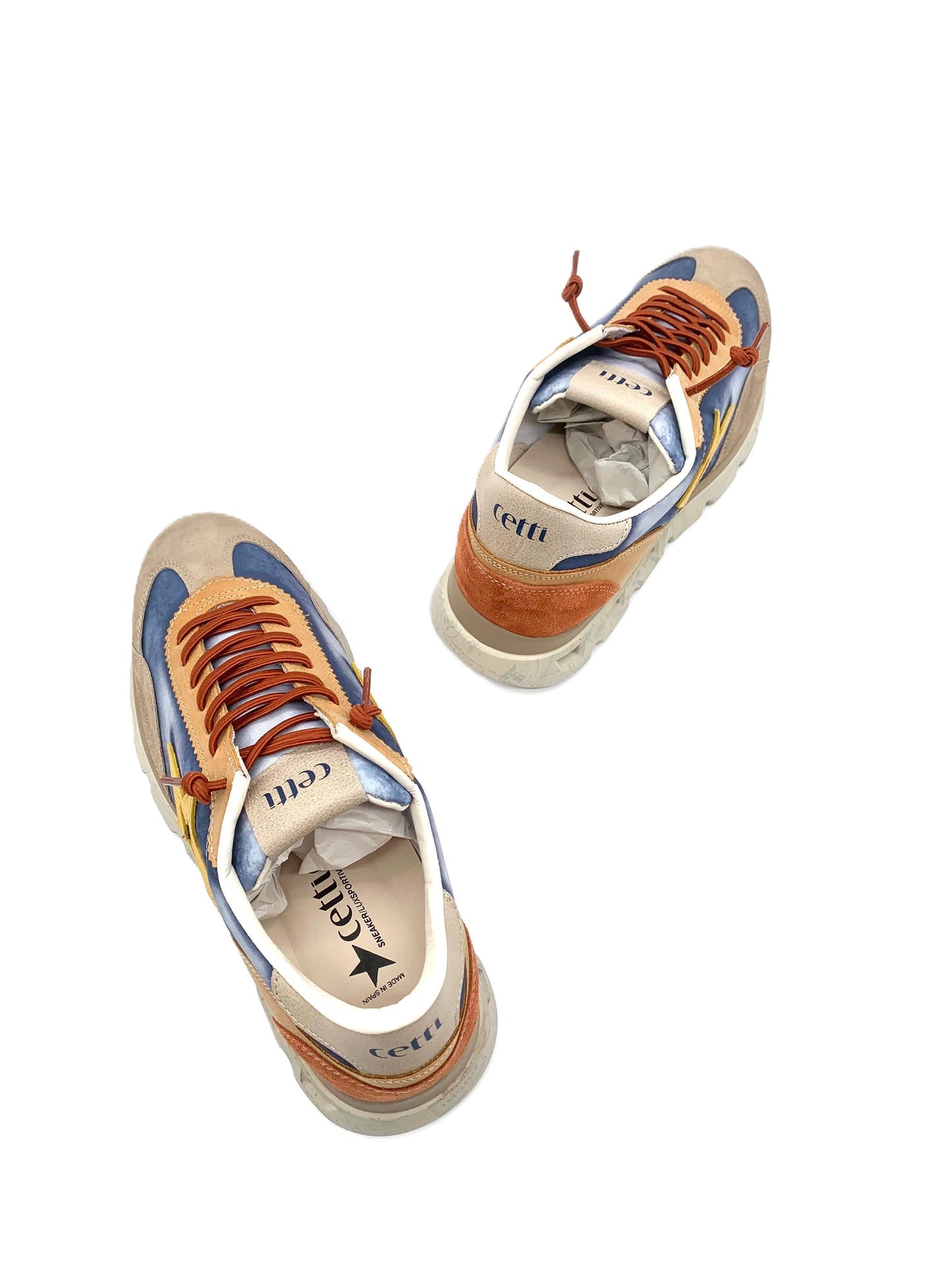 - Sneakers da uomo in pelle e tela Cetti -