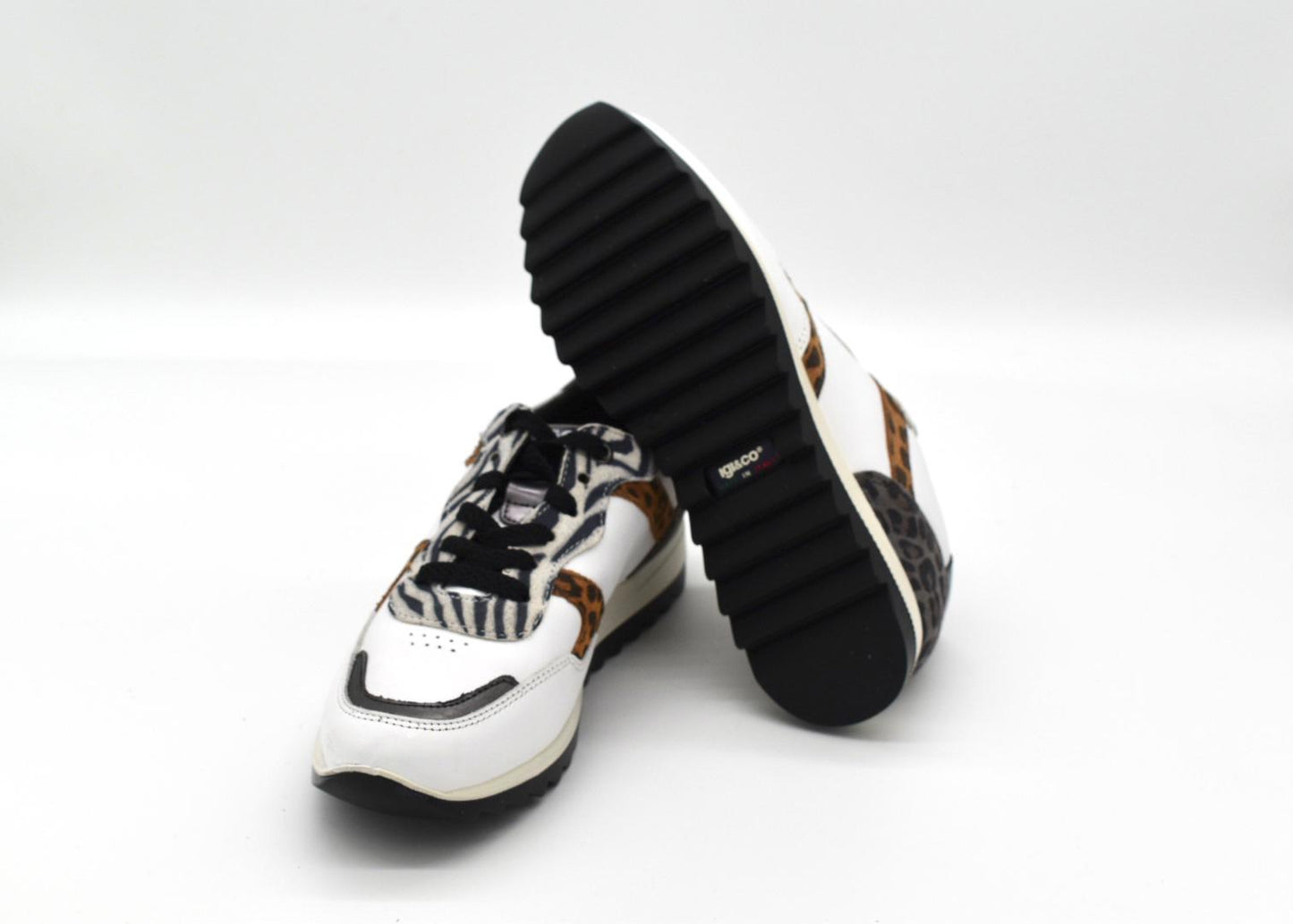 Sneaker da donna in pelle Igi & Co