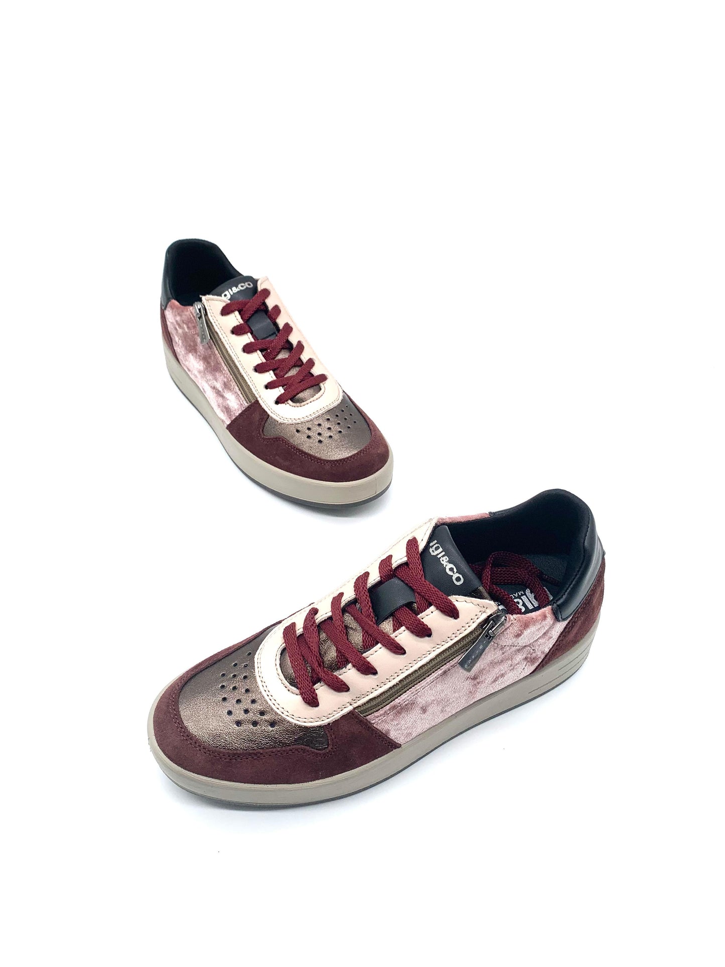 Sneakers in pelle e camoscio da donna Igi&Co