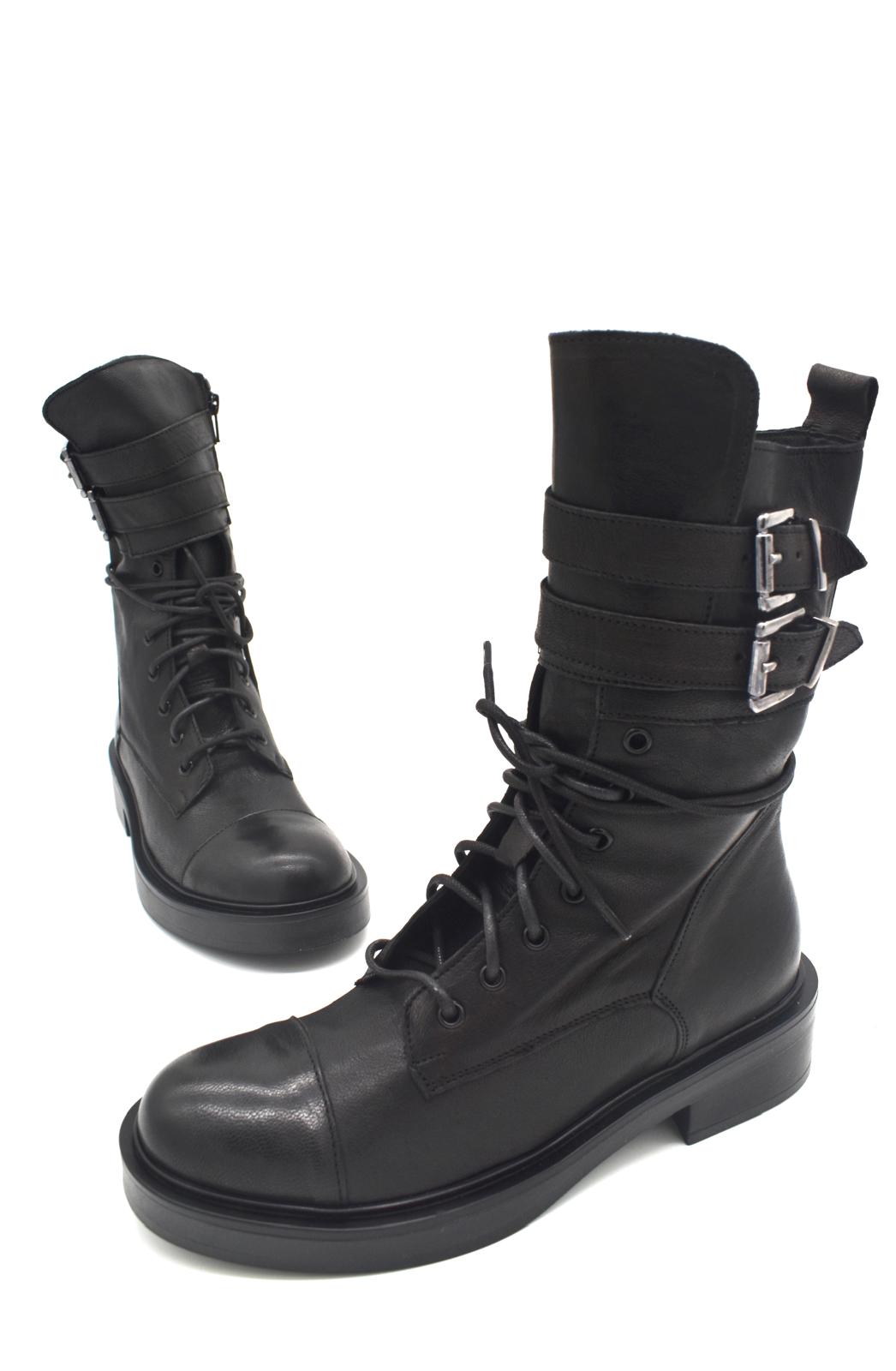 Stivali biker da donna in pelle Mad Mind