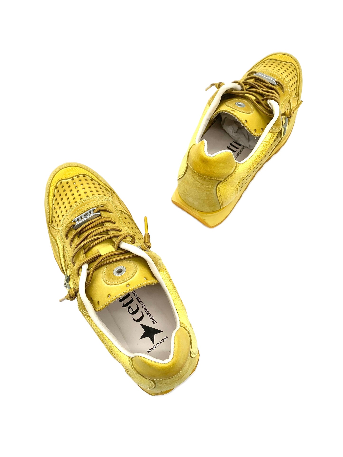 Sneakers da uomo in pelle Cetti