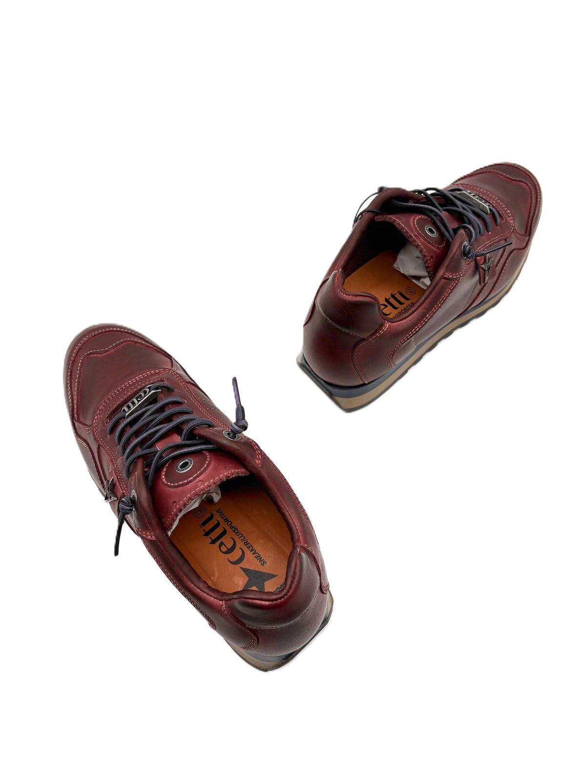 Sneakers da uomo in pelle Cetti