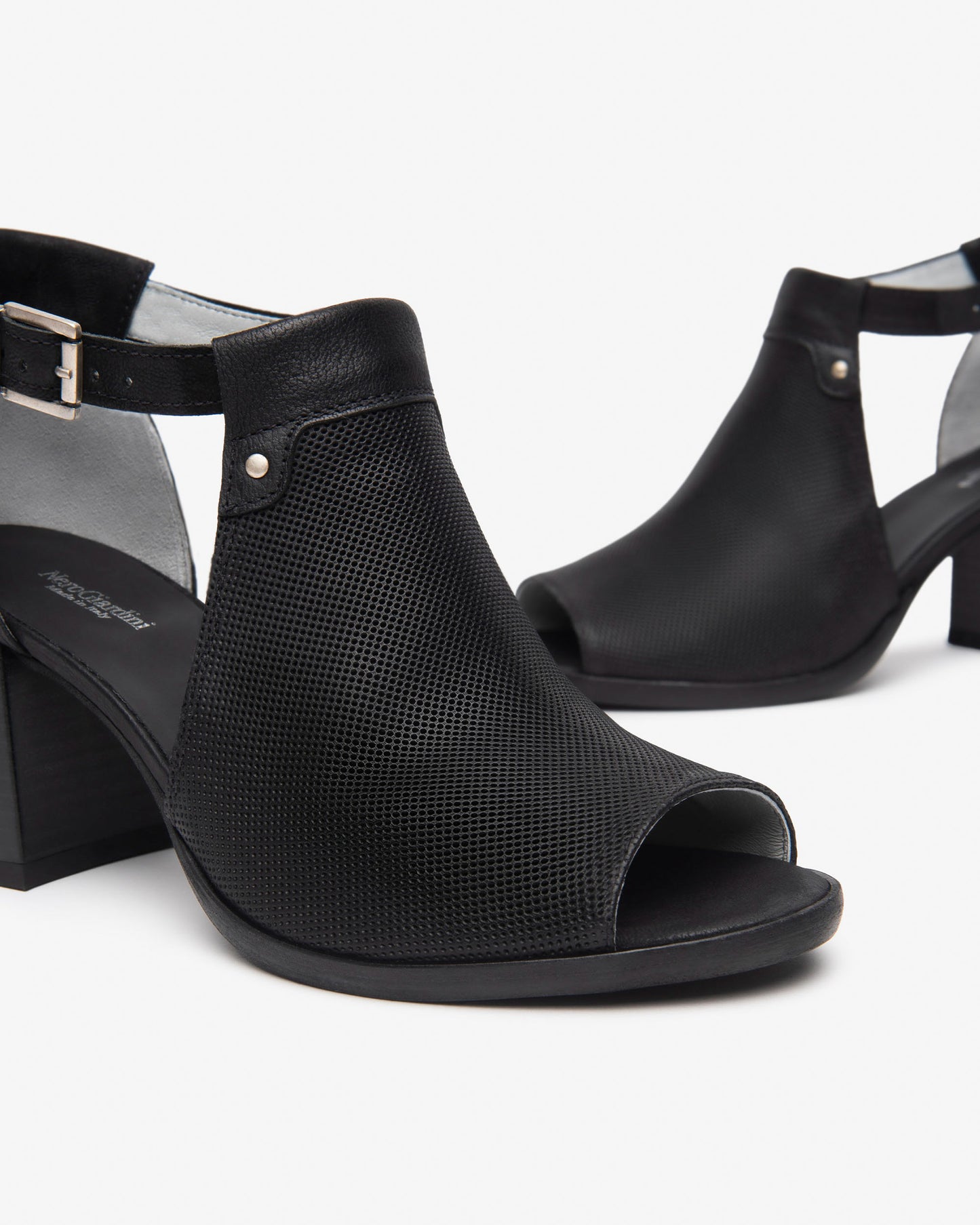 Sandali da donna in pelle Nero Giardini