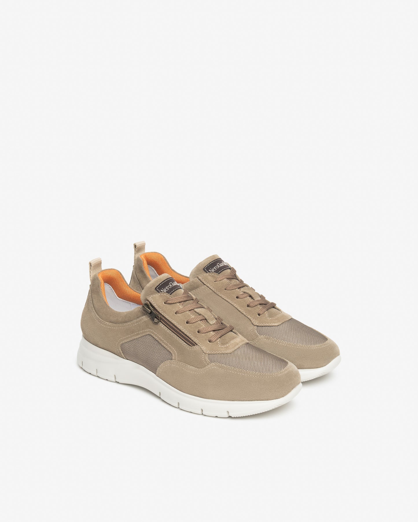 Sneakers da uomo in camoscio NeroGiardini