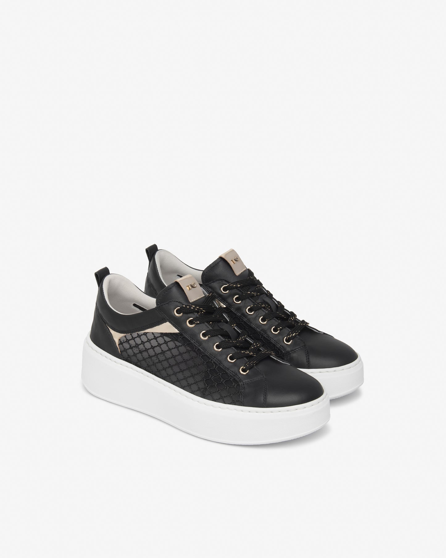 Sneakers da donna in pelle NeroGiardini